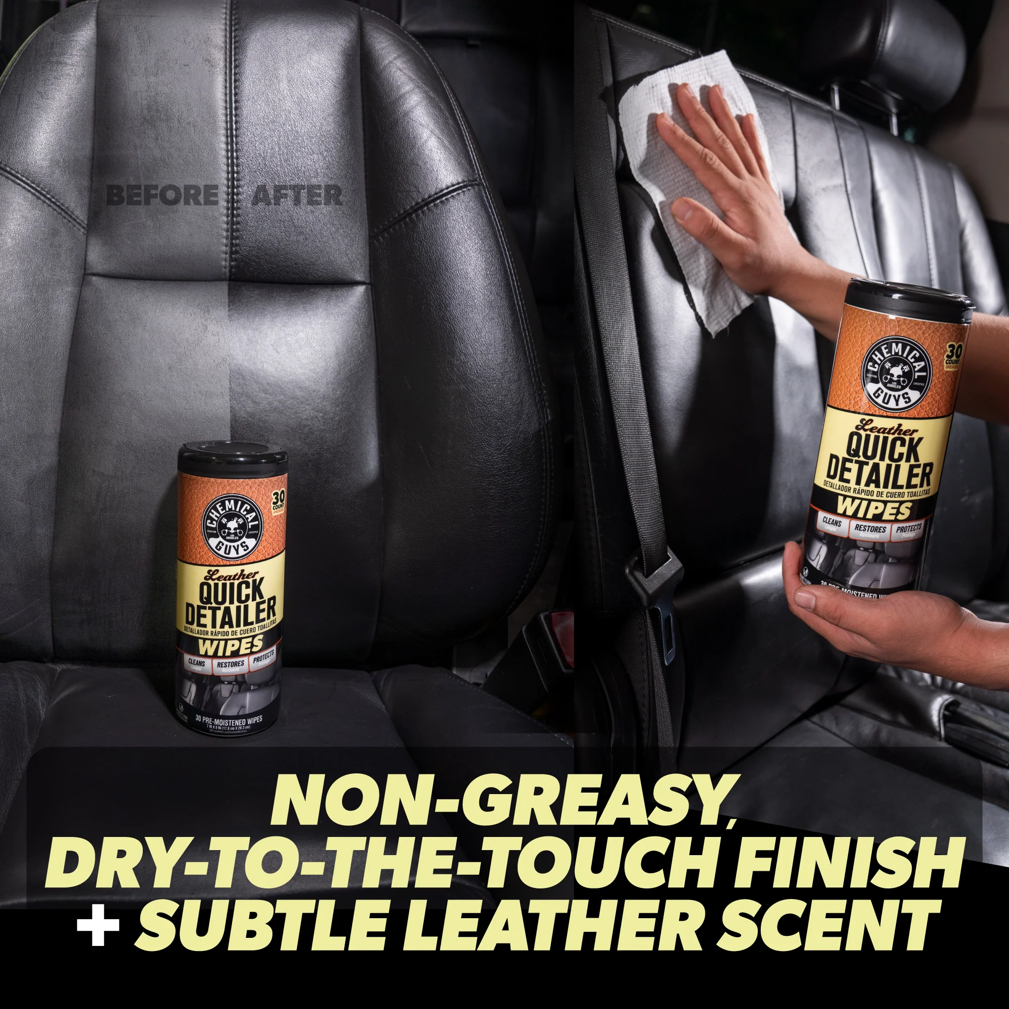 Leather Quick Detailer Canister Wipes - Image 5