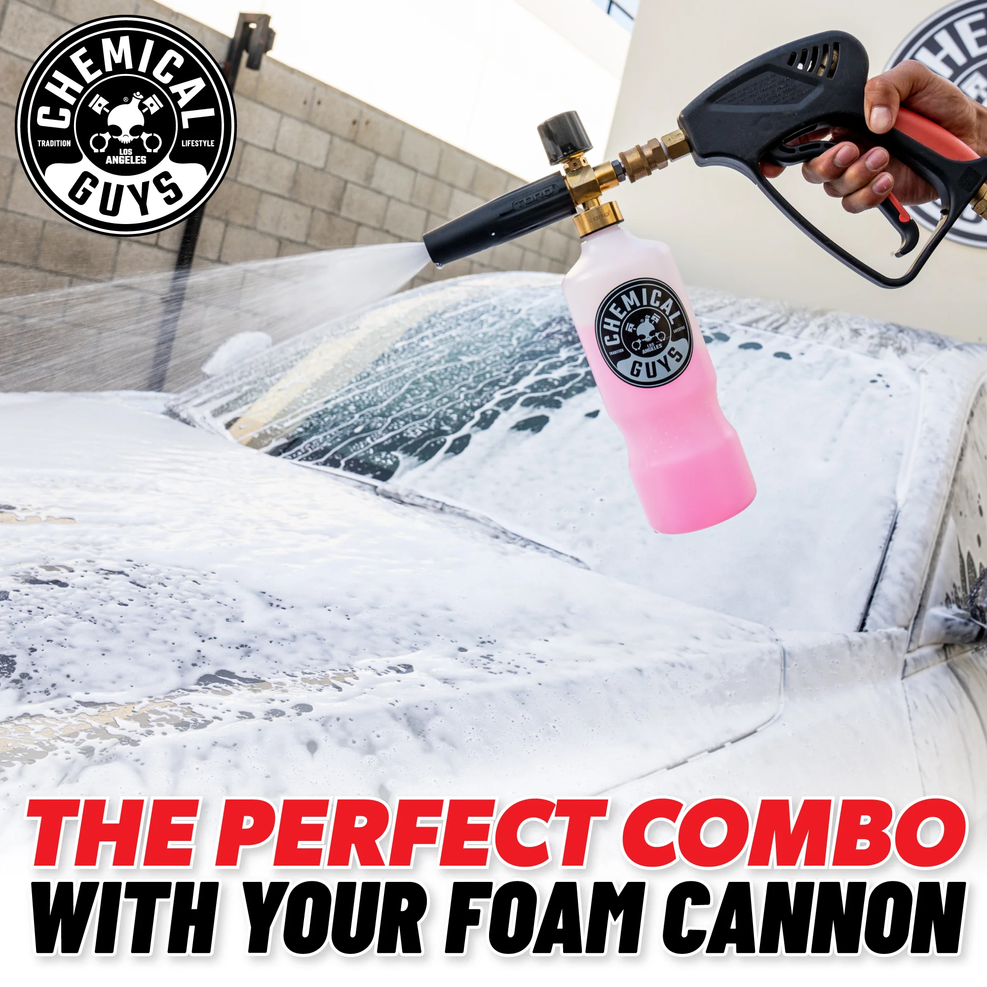 Power Spray Snow Foam Cannon w/ Mr Pink Shampoo Bundle - Image 4
